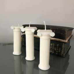The Three Pillars Columns Roman Greek Candle Set Statement Fragranced Luxury Soy Wax - thumbnail 2