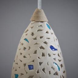 Lighting. Hanging Lamp Shades. Pendant Lighting. 3 Ceramic Pendant Lights. Ceiling Lamps - thumbnail 3