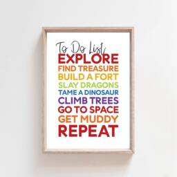 Boys Nursery Print, Rainbow Prints, Playroom Quote, Wall Art, Bedroom Decor - thumbnail 2