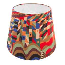 Bauhaus in Red Or Pink Empire Geometric Lampshade Ceiling Light/Table Lamp Pendant, Home Decor, Handmade UK - thumbnail 3