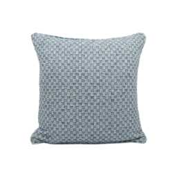 Clarke & - Tecido Denim Chic Piped Small Scale Basket Weave Cushion Cover Handmade Throw Pillow Designer Home D??cor - thumbnail 2