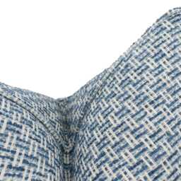 Clarke & - Tecido Denim Chic Piped Small Scale Basket Weave Cushion Cover Handmade Throw Pillow Designer Home D??cor - thumbnail 3