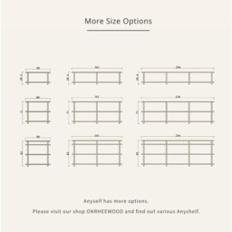 Any Shelf 240/4 - Mid-Century Modern Shelving Unit White Oak Bookcase, Tv Stand - thumbnail 4