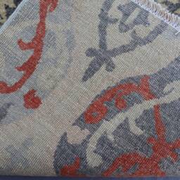12 Ft Runner Rug, Beige Gray Red Afghan Hand Knotted Veg Dyes Wool Geometric Floral Design Oriental Hallway Rug 3x12 - thumbnail 4