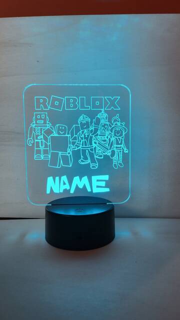 Personalised Roblox Night Light, Children's Light, Game Room, Boys Night Led Boy Girls Birthday Active - image 1