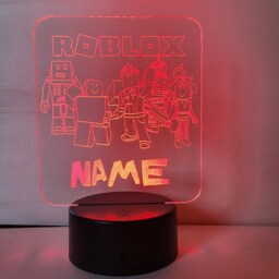 Personalised Roblox Night Light, Children's Light, Game Room, Boys Night Led Boy Girls Birthday Active - thumbnail 2