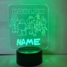 Personalised Roblox Night Light, Children's Light, Game Room, Boys Night Led Boy Girls Birthday Active - thumbnail 3