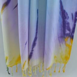 Dye Beach Towel, Turkish Peshtemal, Batik Towel, Surfer Towel, 38''x65 - thumbnail 3