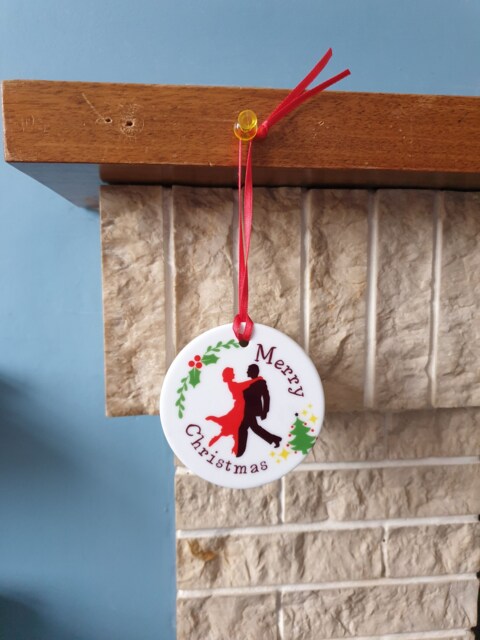 Ballroom Dancer Christmas Tree Decoration With Lovely Themed Design - image 1