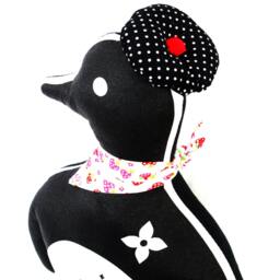 Black Penguin Plush Pillow - thumbnail 3