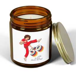 I'm 50 & I Like To Kick, Sally O'malley Is Candle, 50Th Birthday Gift, 50 Year Old, 50Th Gift, Funny Birthday Candle - thumbnail 1
