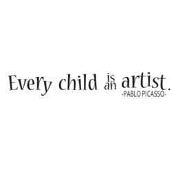 Every Child Is An Artist Decal - Art Wall Masterpieces Pablo Picasso Decal-Vinyl Sticker 121 - thumbnail 3