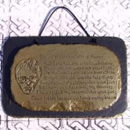 He Wishes For The Cloths Of Heaven, Slate Wall Plaque W.b.yeats Romantic Irish Poem - thumbnail 2