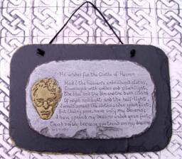 He Wishes For The Cloths Of Heaven, Slate Wall Plaque W.b.yeats Romantic Irish Poem