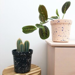 Large Splatter Ceramic Plant Pots - Choose Your Colours - thumbnail 2