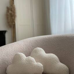Boucle Cloud Cushion - Handmade Neutral Nursery Decor New Baby Gift - thumbnail 4