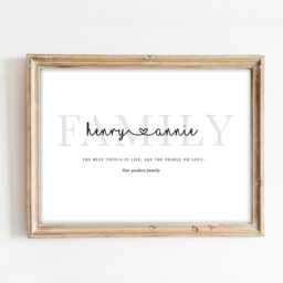 Personalised Family Names Print - New Home Wall Art Prints - Digital Download Available - thumbnail 2