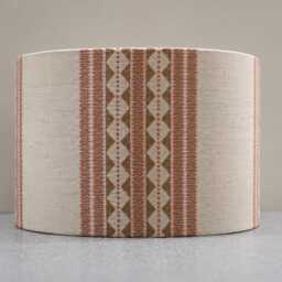 Handmade Terracotta Kilim Stripe Lampshade, Table Lamp, Pendant Light - thumbnail 2
