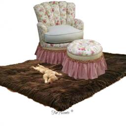Handmade Faux Sheepskin Rug - Shaggy Plush Fur Accent Carpet - thumbnail 4