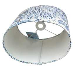 Oval Somerset Blue Handmade Lampshade, Lampshades, Table Ceiling Lamp Shades, Shade - thumbnail 2
