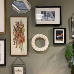Handmade Ceramic Wall Mirror Funky Home Decor 8, 2 Inches - thumbnail 3