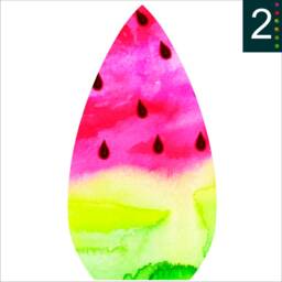 Watermelon Bean Bag Cover, Fruit Print, Perfect Gift, Pink, Fun, Summer Style - thumbnail 4