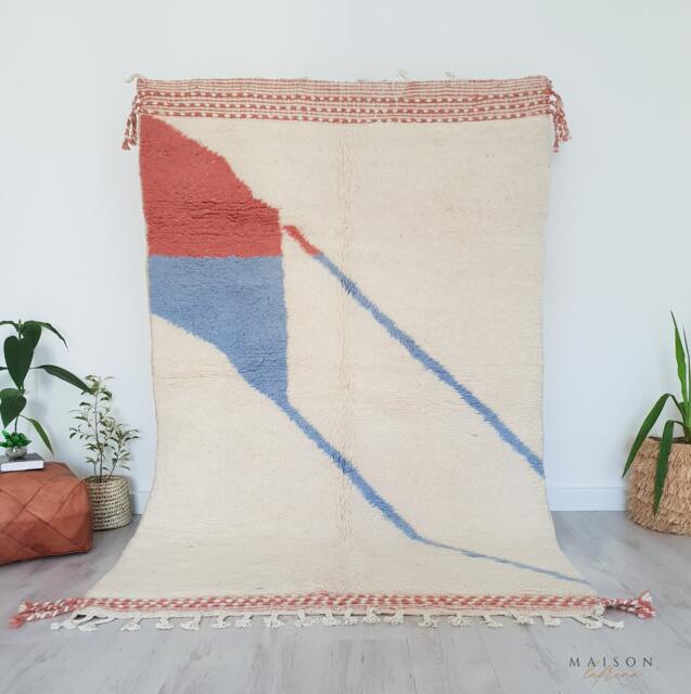 Moroccan Rug, Beni Ourain Rug 5.1 Ft X 8.2 - image 1