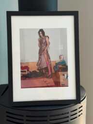 Tracey Emin Portrait Print National Gallery Framed Black Stunning - thumbnail 1