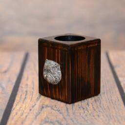 West Highland White Terrier - Wooden Candlestick With Dog, Souvenir, Decoration, Limited Edition, Collection - thumbnail 2