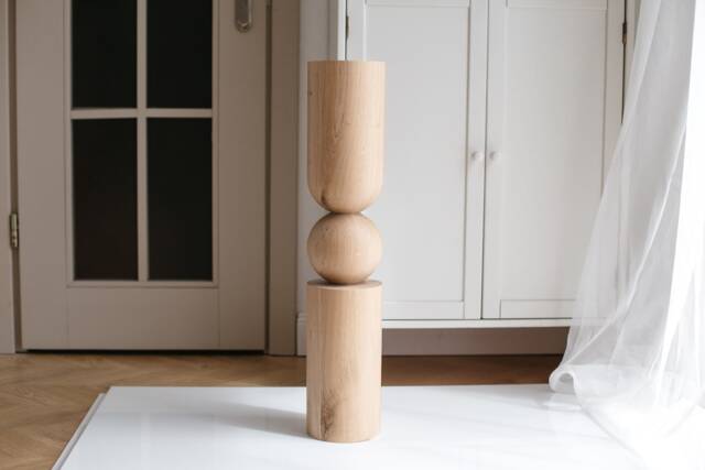 Handmade Wooden Table Legs H690mm Unfinished Ash, Oak, Birch - image 1
