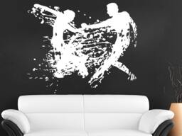 Wall Decals Dancing Dancer Girl Man Decal Vinyl Sticker Bedroom Home Decor Art Mutal Room Gymnasium Dance Studio Ms595 - thumbnail 1
