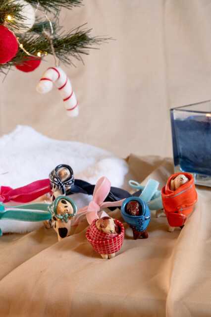 Ceramic Dachshund Lucky Dog Ornament Handcrafted Good Luck Charm - image 1