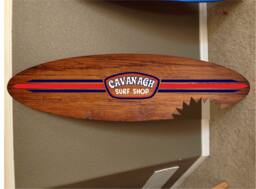 Custom Surfboard Wall Decor Hawaiian Beach Art - 48 - thumbnail 1