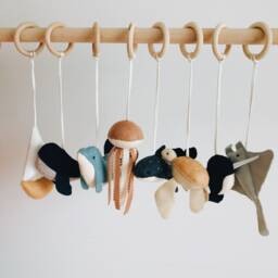 Ocean Baby Play Gym Felt Sea Creature Mobile - thumbnail 2