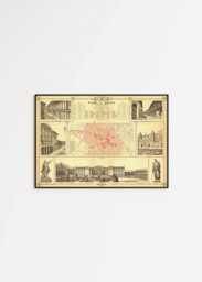 Bogota City Map Print 1890 Vintage Wall Art - thumbnail 1