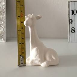 Ceramic Giraffe, Ready To Paint, Miniature, Wild Animals, Home Decor, Housewarming Gift, Gift For Kids, Figurines, Art Paint - thumbnail 4