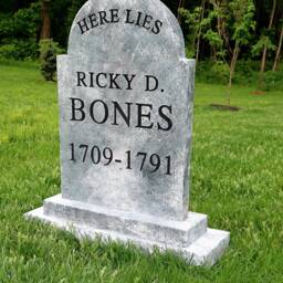 Ricky D Bones Silly Clever Halloween Tombstone Yard Prop - thumbnail 3
