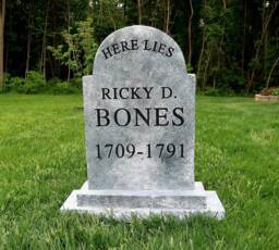 Ricky D Bones Silly Clever Halloween Tombstone Yard Prop - thumbnail 1