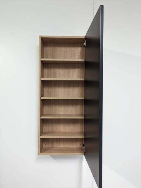 Mirrored Vanity/Toiletry Cupboard With Adjustable Shelving, Hidden Storage & Push To Open Door, Aftershave/Perfume Cupboard - image 1