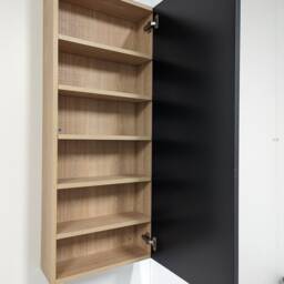 Mirrored Vanity/Toiletry Cupboard With Adjustable Shelving, Hidden Storage & Push To Open Door, Aftershave/Perfume Cupboard - thumbnail 2