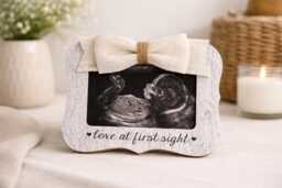 Love At First Sight Picture Frame Ultrasound New Baby Gift Sonogram