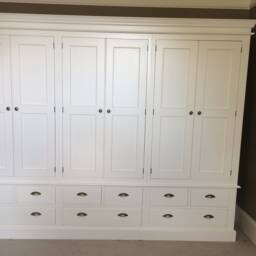 Wardrobe - 6 Door 9 Drawer Edwardian Style - thumbnail 2