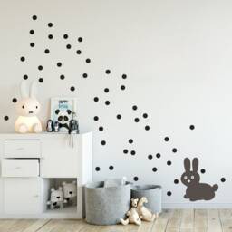 Small & Mini Polka Dots Wall Sticker, Decal Dots, Kidsroom Decals, Nursery & Home Decor, 35 Colors - thumbnail 2