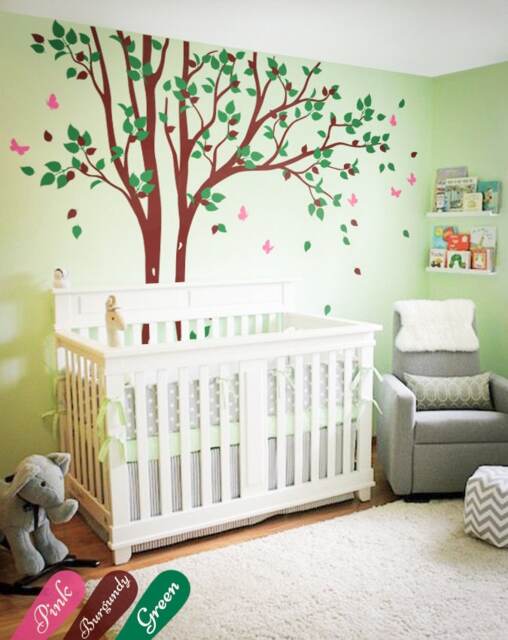 Large Wall Decal Sticker Set With Butterflies Nursery Kids Room Decor Art - image 1
