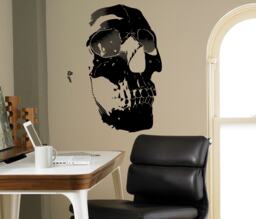 Human Skull Wall Decal Vinyl Sticker Home Interior Art Decor Mural Housewares Custom Design 15(Nt - thumbnail 1