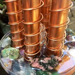 Magnificent Twist Orgone Cloud Buster - Crystal & Gem Energy Art Sculpture - Double Window - thumbnail 4