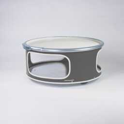 Little Bob - Low Coffee Table From Oil Barrel, Industrial Barrel Table, Rolling Base, Handmade Hamburg, Side - thumbnail 4