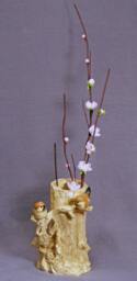 Handmade Ceramic Plant Holder With Birds - Planter, Sculptural Holder, Bird, Art, Decor
