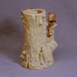 Handmade Ceramic Plant Holder With Birds - Planter, Sculptural Holder, Bird, Art, Decor - thumbnail 4