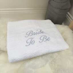 Personalized Embroidered Beach Towel, Custom Name Gift - thumbnail 4